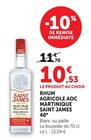 Rhum Agricole AOC Martinique 40° - Saint James - Super U à Besançon Rhum Agricole AOC Martinique 40° - Saint James en promo chez Super U Besançon à 10,53 €