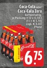 Coca-Cola oder Coca-Cola Zero Angebote von Coca-Cola bei EDEKA Delbrück für 6,75 €