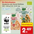 Bio Steinofenpizza  im aktuellen Netto Marken-Discount Prospekt für 2,49 €