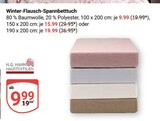 Aktuelle Spannbettlaken Angebote bei GLOBUS in Jena Aktuelles Winter-Flausch-Spannbetttuch Angebot bei GLOBUS in Jena ab 9,99 €