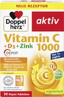 Vitamin C 1000 + D3 + Zink Depot von Doppelherz für 4,29 € bei Rossmann im Angebot Vitamin C 1000 + D3 + Zink Depot von Doppelherz im aktuellen Rossmann Prospekt