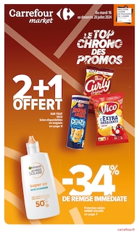 Prospectus Carrefour Market à Auterive, "LE TOP CHRONO DES PROMOS", 53 pages de promos valables du 16/07/2024 au 28/07/2024