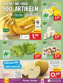 Bio Bananen im Netto Marken-Discount Prospekt "Aktuelle Angebote" mit 59 Seiten (Hannover)