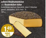 Heublumenkäse oder Bauernkäse natur von Lehern im aktuellen V-Markt Prospekt für 1,49 €