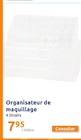 Organisateur de maquillage en promo chez Action Valence à 7,95 €