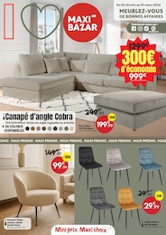 Prix et réduction Banquette dans le prospectus Maxi Bazar en cours Offre Banquette dans le catalogue Maxi Bazar du moment à la page 1