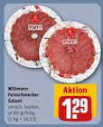 Feinschmecker Salami Angebote von Wiltmann bei REWE Hennef für 1,29 €