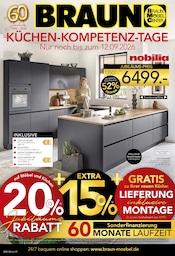 Küchenmöbel im BRAUN Möbel-Center Prospekt in Esslingen Aktueller BRAUN Möbel-Center Prospekt mit Küchenmöbel, "KÜCHEN-KOMPETENZ-TAGE", Seite 1