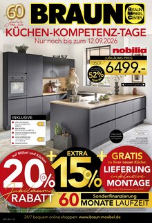 Küche im aktuellen BRAUN Möbel-Center Prospekt (Freiburg (Breisgau)) Küche im BRAUN Möbel-Center Prospekt "KÜCHEN-KOMPETENZ-TAGE" mit 4 Seiten (Freiburg (Breisgau))