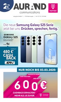 Aurand Communications Prospekt Die neue Samsung Galaxy S25 Serie jetzt bei uns: Drücken, sprechen, fertig. mit  Seiten in Dillenburg und Umgebung