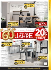 Büromöbel im BRAUN Möbel-Center Prospekt in Neunkirchen Aktueller BRAUN Möbel-Center Prospekt mit Büromöbel, "60 JAHRE BRAUN MÖBEL CENTER", Seite 15