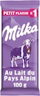 Tablette Chocolat Au Lait du Pays Alpin - Milka - Intermarché Super à Vandœuvre-lès-Nancy Tablette Chocolat Au Lait du Pays Alpin - Milka en promo chez Intermarché Super Vandœuvre-lès-Nancy à 0,50 €