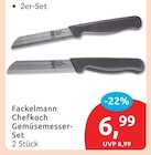 Chefkoch Gemüsemesser-Set Angebote von Fackelmann bei budni Berlin für 6,99 €
