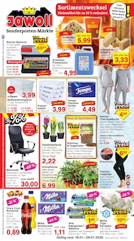 Milka im Jawoll Prospekt "Sonderposten-Märkte" mit 8 Seiten (Hamburg)