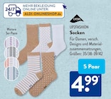 Socken Angebote von UP2FASHION bei ALDI SÜD Darmstadt für 4,99 €