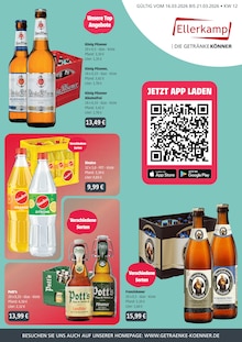 Franziskaner im aktuellen Getränke Ellerkamp Prospekt (Osnabrück) Franziskaner im Getränke Ellerkamp Prospekt "DIE GETRÄNKEKÖNNER" mit 4 Seiten (Osnabrück)