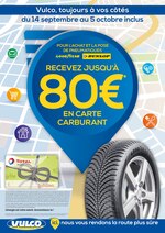 Catalogue Vulco à Aix-en-Provence, avec 4 pages Prospectus Vulco à Aix-en-Provence, "Recevez jusqu'à 80€ en carte carburant", 4 pages, 14/09/2020 - 05/10/2020