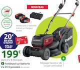 Promo Tondeuse sur batterie 2 x 20 V poussée à 199,00 € dans le catalogue Mr.Bricolage à Wissembourg