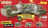 Aktuelles Polstergruppe Angebot bei BRAUN Möbel-Center in Reutlingen ab 1.899,00 €