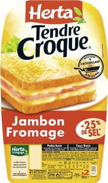 Casino Shop Gennevilliers - TENDRE CROQUE JAMBON FROMAGE - 25% DE SEL Promo TENDRE CROQUE JAMBON FROMAGE - 25% DE SEL dans le catalogue Casino Shop "# Les promos de Pâques !" à Gennevilliers