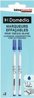 Marqueurs Effaçables Pointe Fine Bleu - DOMÉDIA - Intermarché Hyper Marqueurs Effaçables Pointe Fine Bleu - DOMÉDIA à 0,63 € dans le catalogue Intermarché Hyper