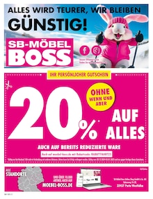 Umzugskartons Angebot im aktuellen SB Möbel Boss Prospekt auf Seite 12