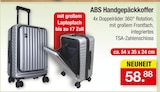 ABS Handgepäckkoffer im Angebot bei Zimmermann in Aurich ABS Handgepäckkoffer Angebote bei Zimmermann Aurich für 58,88 €