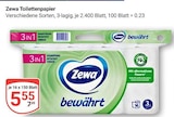 Toilettenpapier Angebote von Zewa bei GLOBUS Halle für 5,55 €