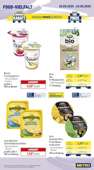 Joghurt im METRO Prospekt "Wochenangebote" mit 28 Seiten (Hannover)