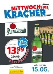 Aktueller Getränkeland Getränkemärkte Prospekt für Holldorf: Mittwochskracher mit 1} Seite, 15.05.2024 - 25.05.2024