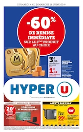 Catalogue Supermarchés Hyper U en cours à Soubès et alentours, "Hyper U", 1 page, 04/06/2024 - 16/06/2024