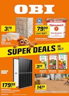 OBI Prospekt SUPERDEALS IM JULI! mit 8 Seiten