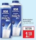 Frische Milch 1,5% Fett im Angebot bei Marktkauf in Nürtingen Frische Milch 1,5% Fett Angebote von Weihenstephan bei Marktkauf Nürtingen für 1,19 €