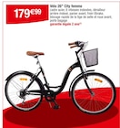 Vélo 26” City femme en promo chez Carrefour Antony à 179,99 €