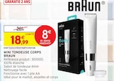 Mini tondeuse corps - Braun en promo chez Intermarché Mini tondeuse corps - Braun dans le catalogue Intermarché