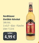 Eierlikör Advokat im Angebot bei GetränkeLand Mayer in Bautzen Eierlikör Advokat Angebote von Nordhäuser bei GetränkeLand Mayer Bautzen für 4,99 €