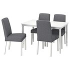 Aktuelles Tisch und 4 Stühle weiß/Gunnared mittelgrau Angebot bei IKEA in Mönchengladbach ab 428,96 €