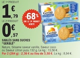 Sablés Sans Sucres - GERBLÉ dans le catalogue E.Leclerc