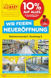 Netto Marken-Discount Salzhemmendorf Prospekt der aktuellen Woche, gültig von 29.09.2026 bis 02.10.2026 Aktueller Netto Marken-Discount Salzhemmendorf Prospekt "Neueröffnung - 10% auf ALLES" mit 6 Seiten