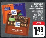 Aktuelle Schokolade Angebote bei E center in Jena Aktuelles Nuss oder Kakao Klasse Schokolade Angebot bei E center in Jena ab 1,49 €