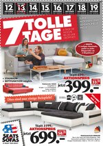 Seats and Sofas Prospekt "7 tolle Tage", 4 Seiten, für Halstenbek, 12.10.2019 - 19.10.2019 Seats and Sofas Prospekt "7 tolle Tage", 4 Seiten, für Halstenbek, 12.10.2019 - 19.10.2019
