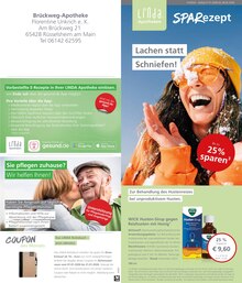 Aktueller LINDA Premiumapotheke Prospekt für Bischofsheim und Ungebung, Seiten zum blättern LINDA Premiumapotheke Prospekt Aktuelle Angebote mit Seiten in Bischofsheim und Umgebung