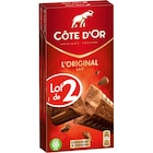 Tablette de chocolat L'Original - CÔTE D'OR - Carrefour à La Garenne-Colombes Tablette de chocolat L'Original - CÔTE D'OR en promo chez Carrefour La Garenne-Colombes à 6,45 €