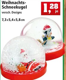 Weihnachts-Schneekugel bei Thomas Philipps in Bottrop Weihnachts-Schneekugel im Angebot bei Thomas Philipps Bottrop für 1,28 €