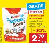 Kinder Schokobons im Angebot bei Netto Marken-Discount in Leonberg Kinder Schokobons Angebote von Ferrero bei Netto Marken-Discount Leonberg für 2,79 €