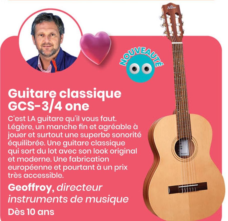 Guitare Pour Enfant Reig Rose à Prix Carrefour
