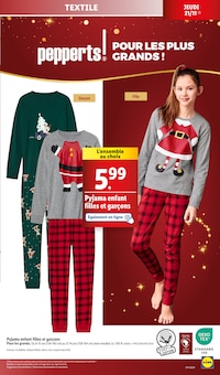 Promo Pyjama Fille dans le catalogue Lidl du moment à la page 45