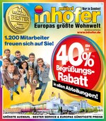 Möbel Inhofer Prospekt für Schorndorf mit 32 Seiten Möbel Inhofer Prospekt für Schorndorf: "1.200 Mitarbeiter freuen sich auf Sie!", 32 Seiten, 28.05.2020 - 13.06.2020