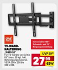 Aktuelle Fernseher Angebote bei Marktkauf in Böblingen Aktuelles TV-WAND-HALTERUNG Angebot bei Marktkauf in Böblingen ab 27,99 €
