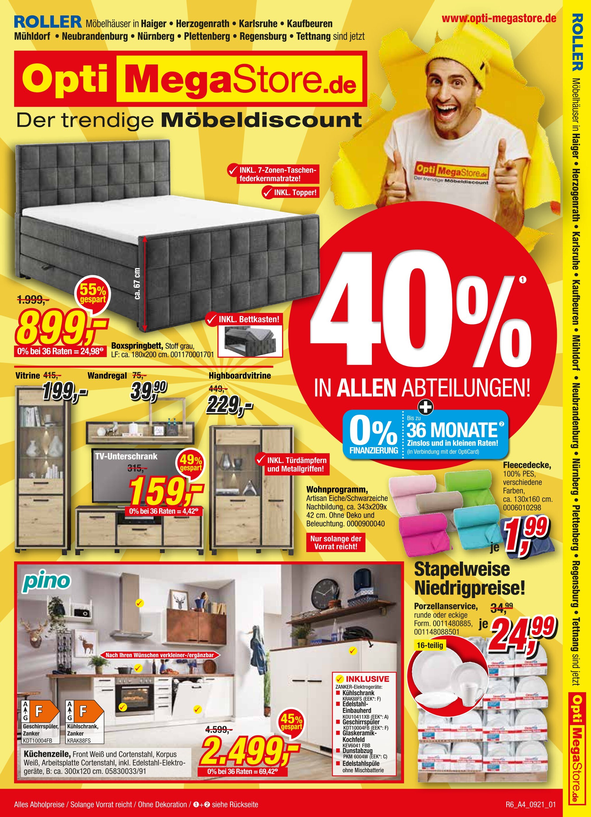 Opti-Megastore Prospekt für Finnentrop mit 20 Seiten Opti-Megastore Prospekt für Finnentrop: "40% IN ALLEN ABTEILUNGEN!", 20 Seiten, 18.09.2021 - 02.10.2021